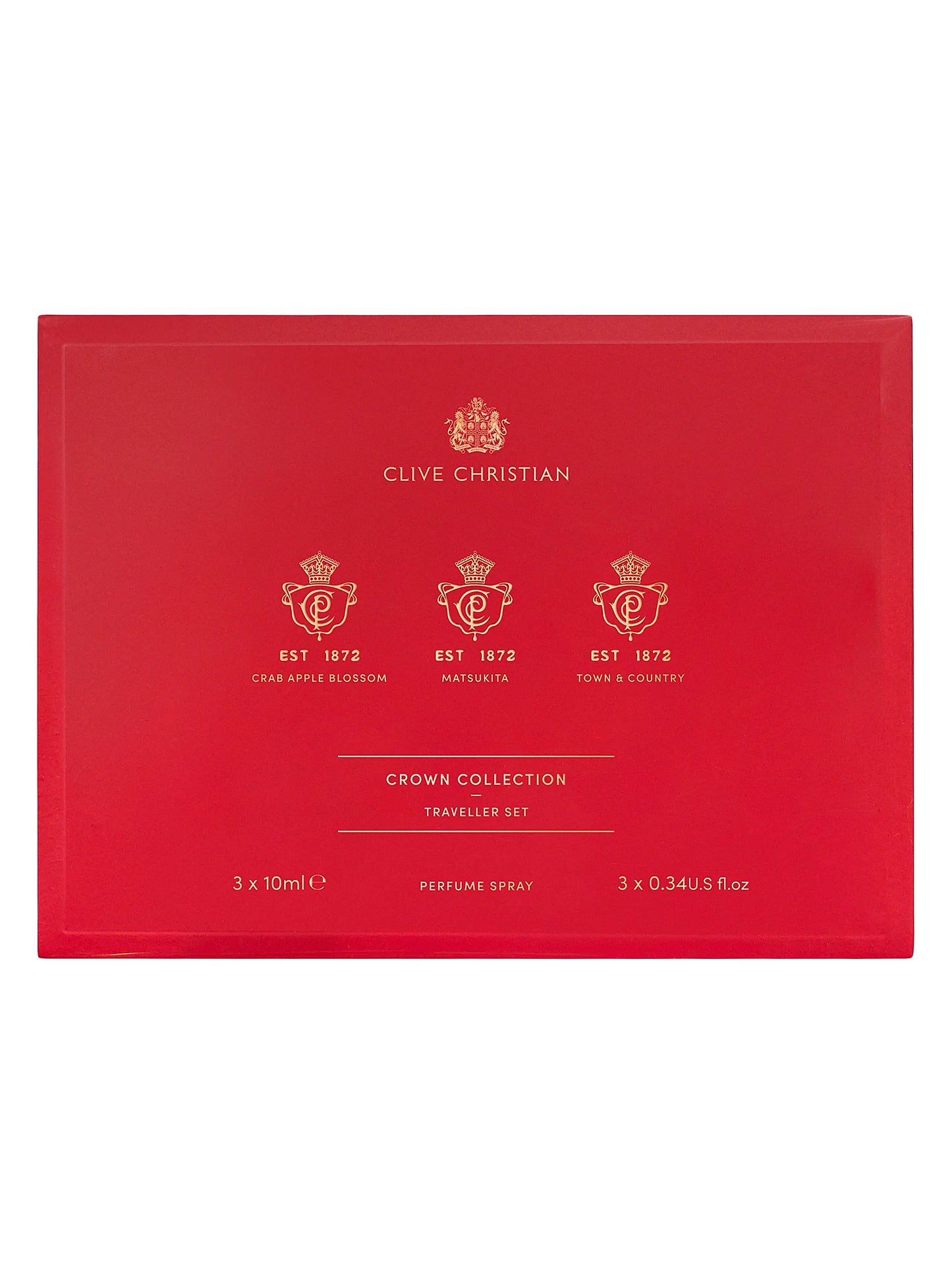 CROWN COLLECTION TRAVELLERS SET (3X10ml) Eau De Parfum Unisex