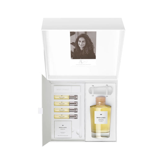 PRODIGY CRYSTAL DECANTER SET MIND GAMES FRAGRANCE